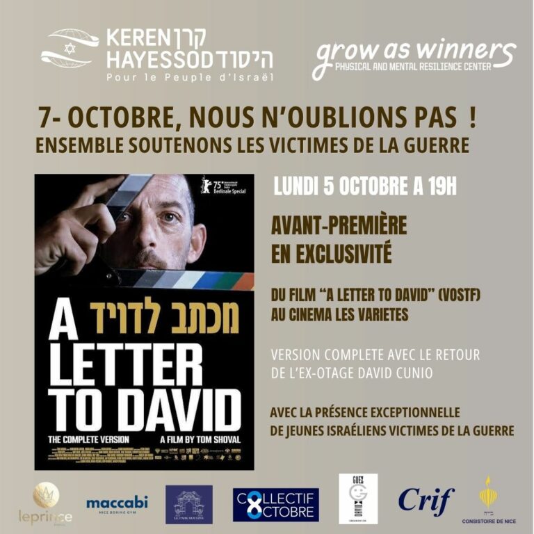  A Letter to David à Nice